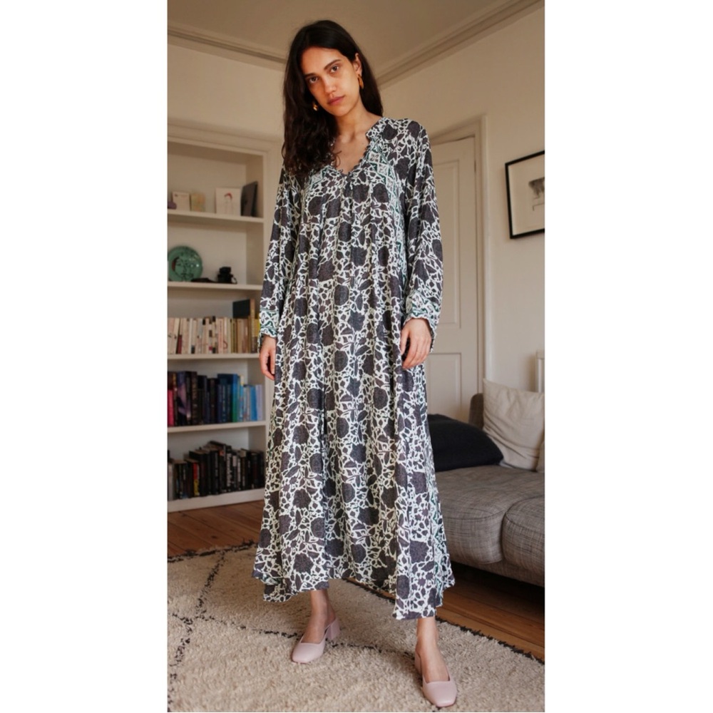 Natalie Martin Silk Fiore Maxi Dress